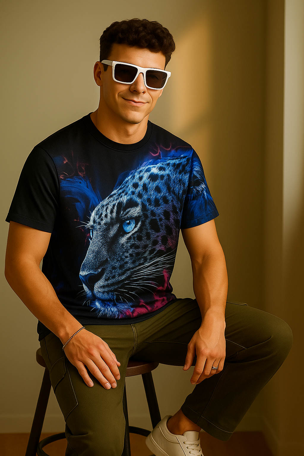 Blue Panther T-shirt – Be Wild. Be Unique