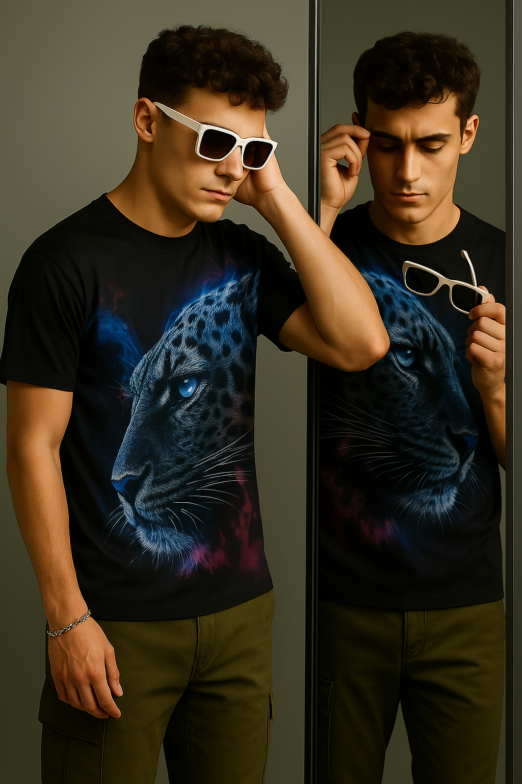 Blue Panther T-shirt – Be Wild. Be Unique