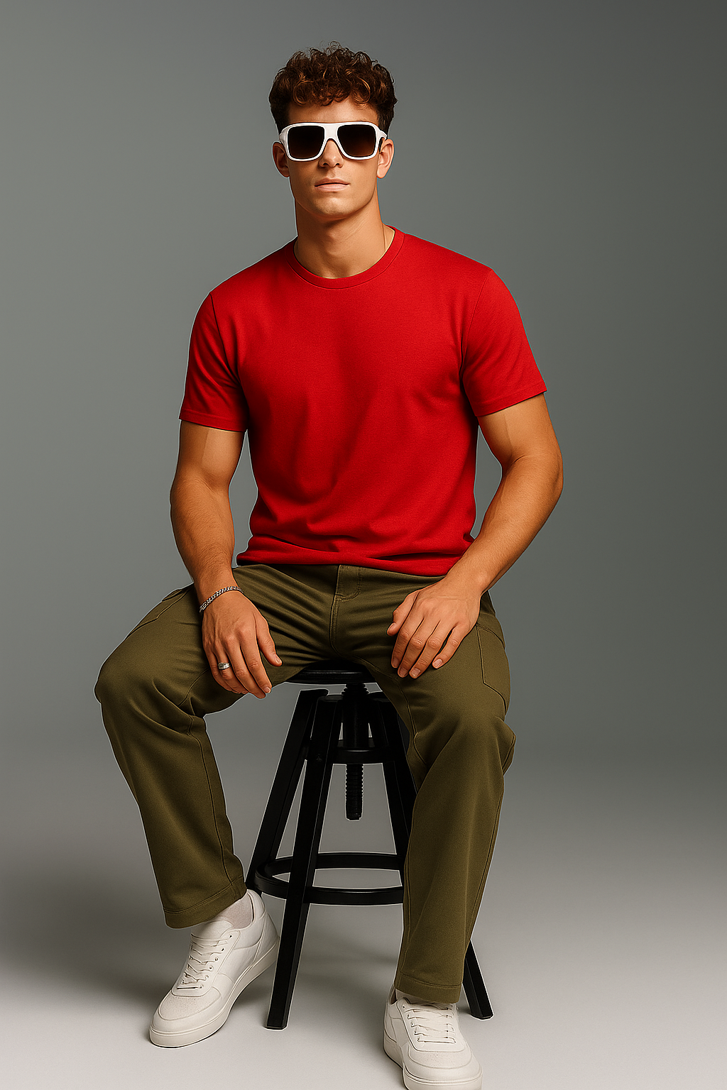 RYZEL Red T-Shirt — Wear the Confidence.