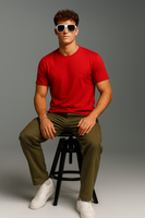 RYZEL Red T-Shirt — Wear the Confidence.