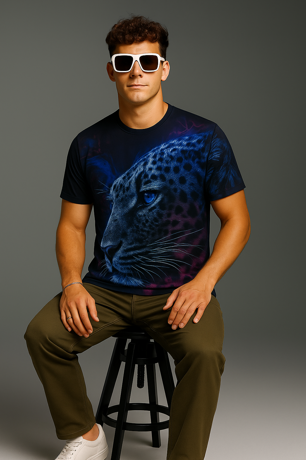 Blue Panther T-shirt – Be Wild. Be Unique