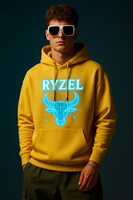 RYZEL Neon Bull Oversized Hoodie – Yellow Edition