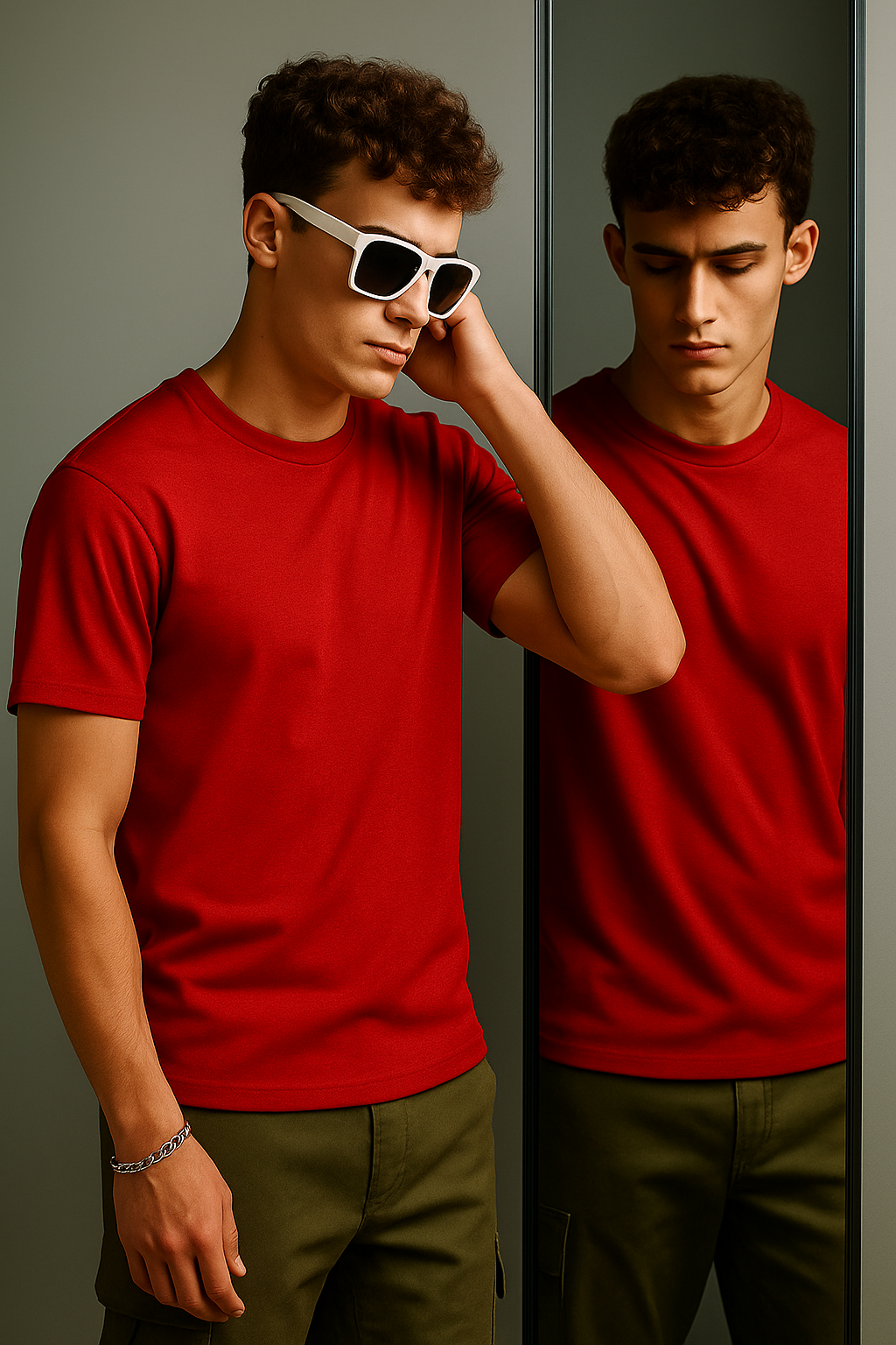RYZEL Red T-Shirt — Wear the Confidence.