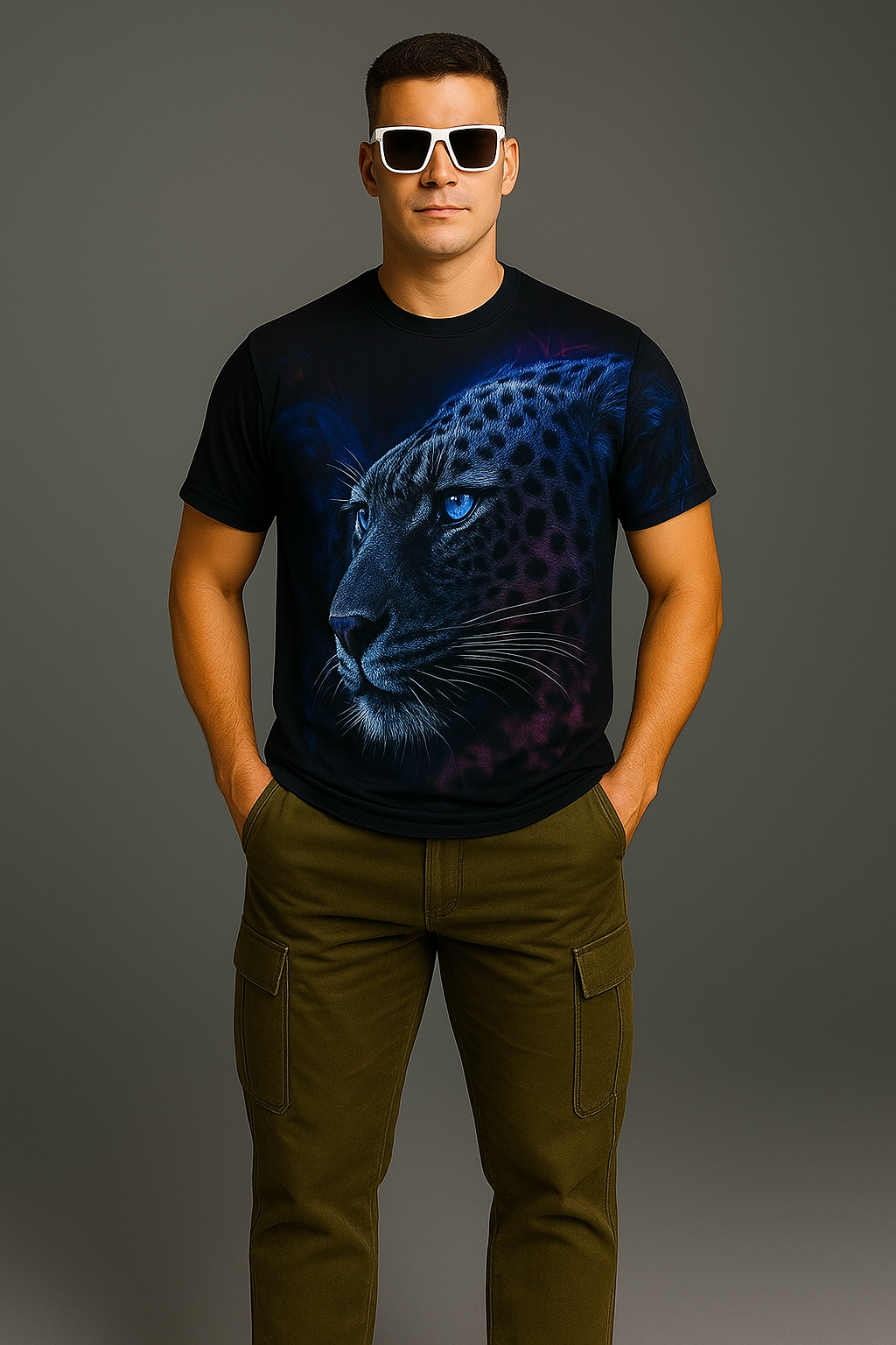 Blue Panther T-shirt – Be Wild. Be Unique