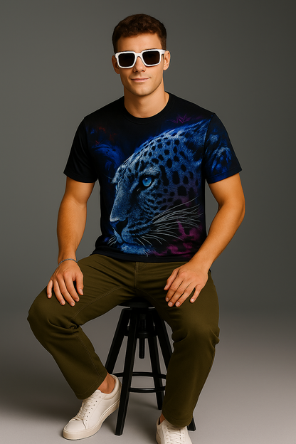 Blue Panther T-shirt – Be Wild. Be Unique